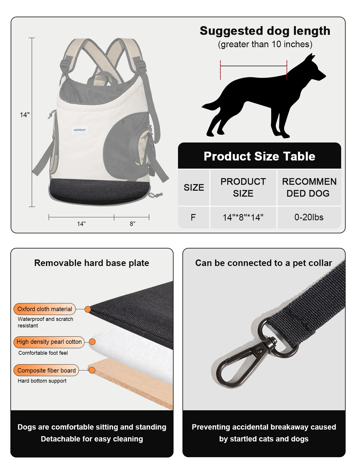 Front Facing Carrier - Breathable Canvas Sling Bag with Cross Shoulder Straps