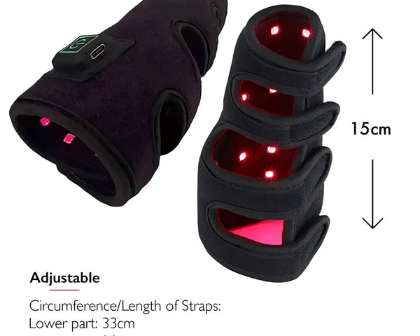 Infrared Red Light Therapy Leg Brace & Wrap built-in battery - Medical Grade LEDs