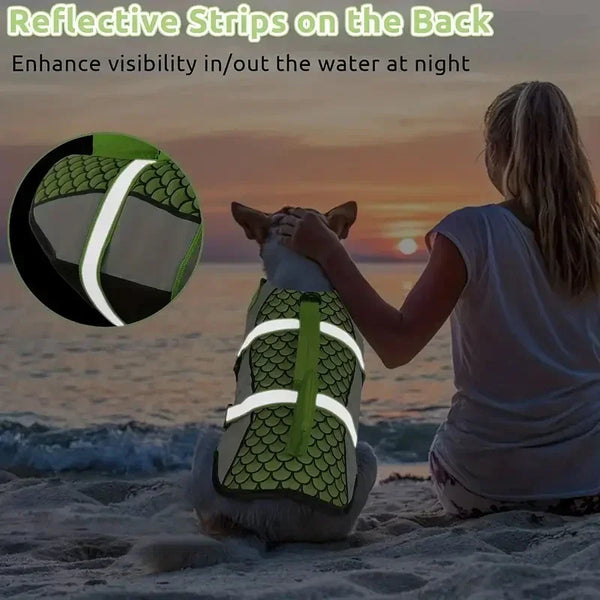 SHARK Life Jacket Enhanced Buoyancy Swimming Vest with Handle for Surfing