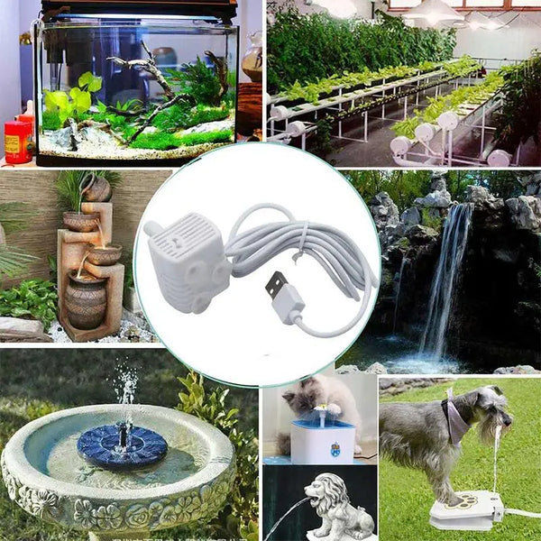 Water Fountain Pump Transparent Smart Water Pump For Pet Water Dispenser