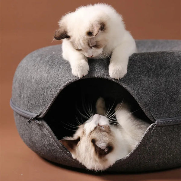 Donut Bed and Resting Hideaway for Cats & Small Dogs