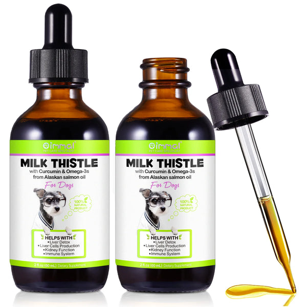 Milk Thistle With Curcumin Omega 3 From Alaskan Salmon Oil - Support Liver Detox, Kidney Function & Boost Immune System