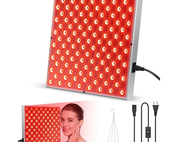 LED Red Light Therapy Panel Lamp for Facial Anti Aging Skin Care Beauty 225 LED Light Body Pain Relief Physical Therapy Tools