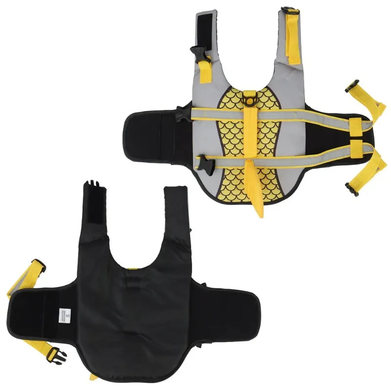 SHARK Life Jacket Enhanced Buoyancy Swimming Vest with Handle for Surfing