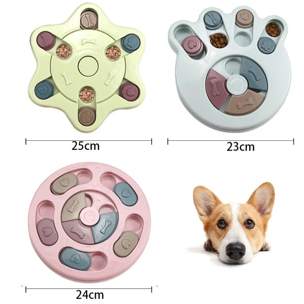 Puzzle Toys Slow Feeder Interactive Increase IQ Food Dispenser Non-Slip Slowly Eating Bowl Pets Food Games