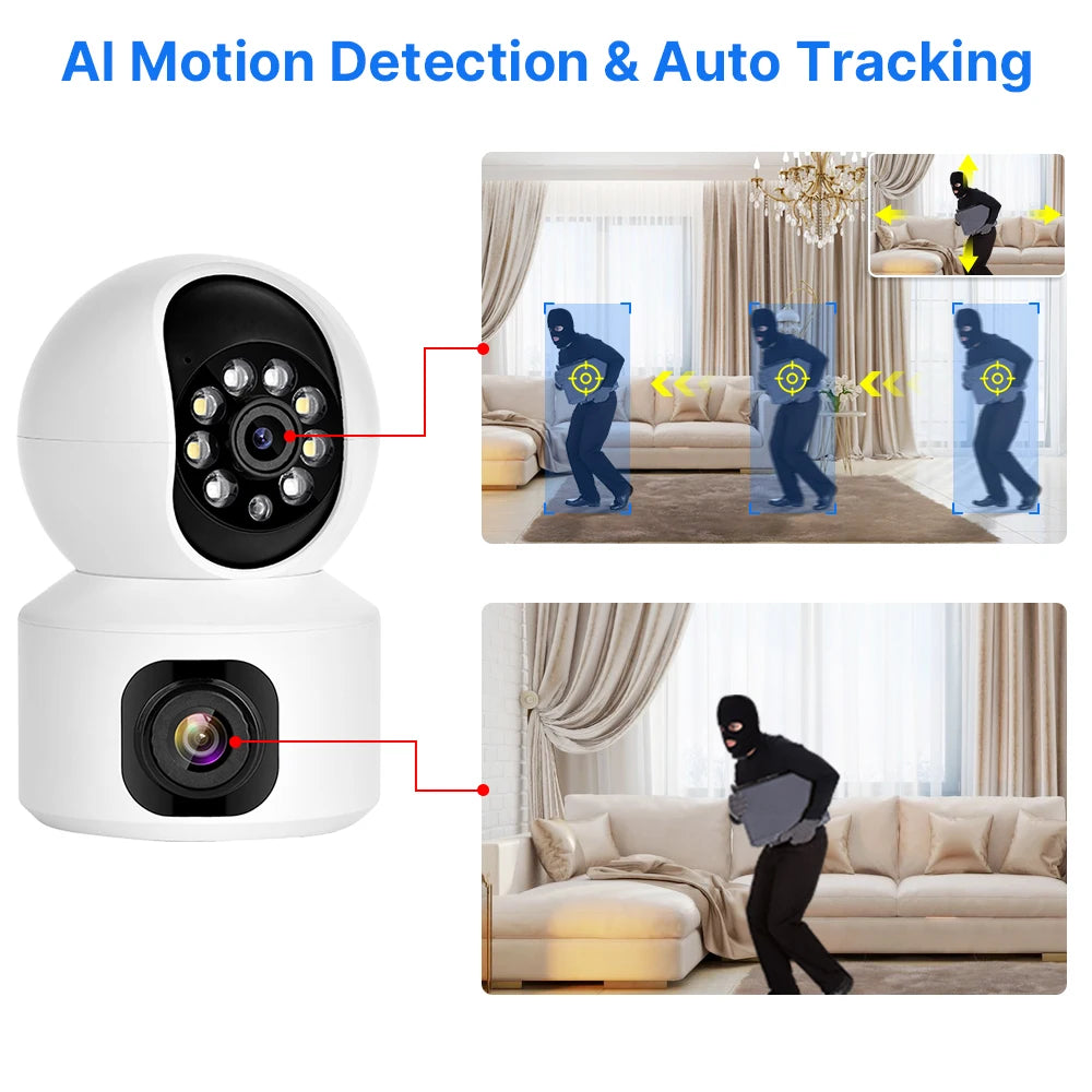 WIFI Wireless Smart Home Security Surveillance Camera Two-way Audio, Pet Monitor & Video Record