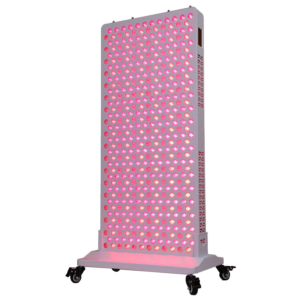 Red Light Panel with Mobile App Control: 480, 590, 630, 660, 670, 810, 830, 850, 1060nm Bluetooth full body Therapy