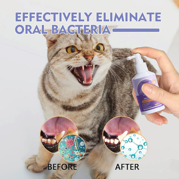 Pet Oral Spray Keeps Mouth Clean & Fresh - Prevents Tartar Buildup