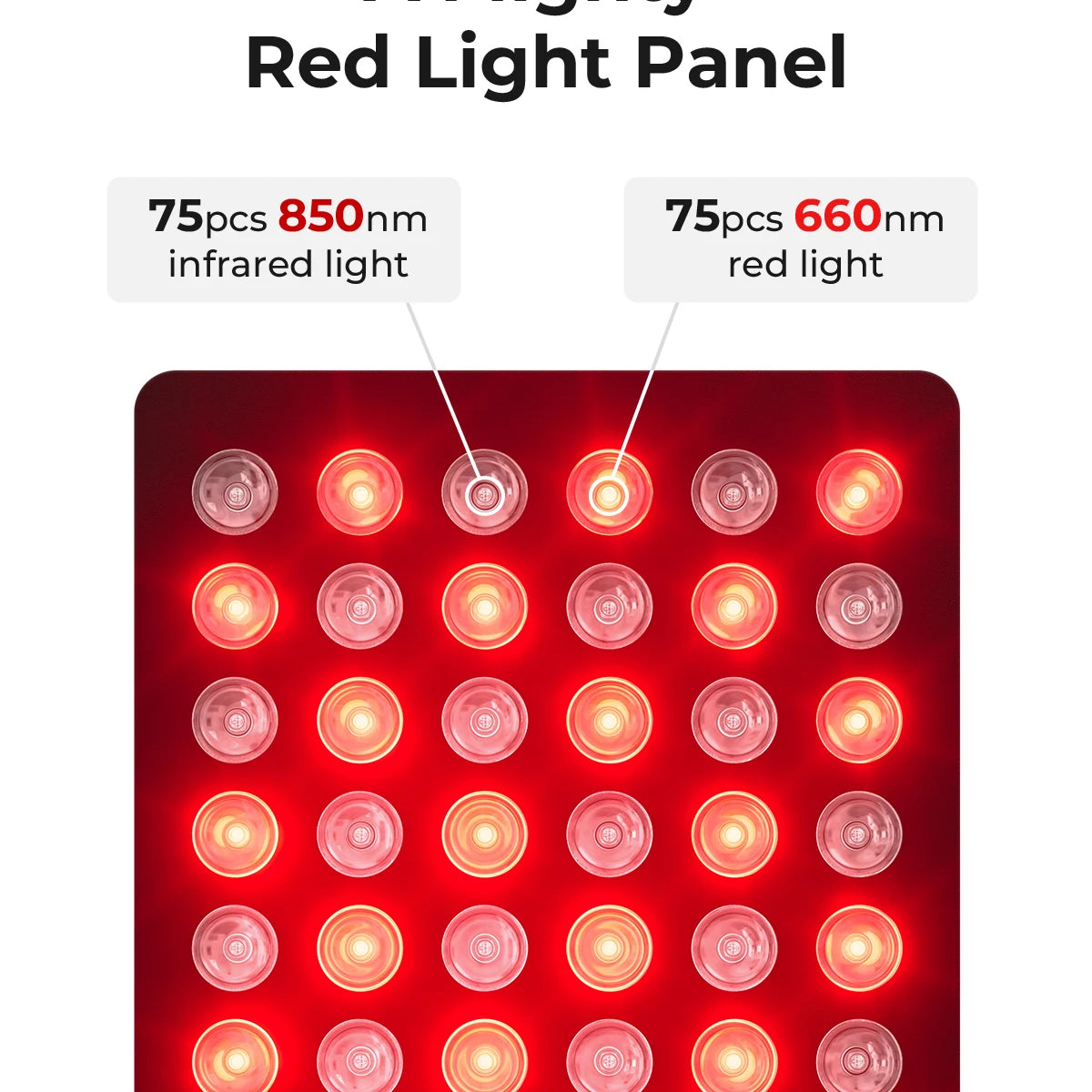 Red Light Therapy Panel 660nm 850nm Full Body Stand