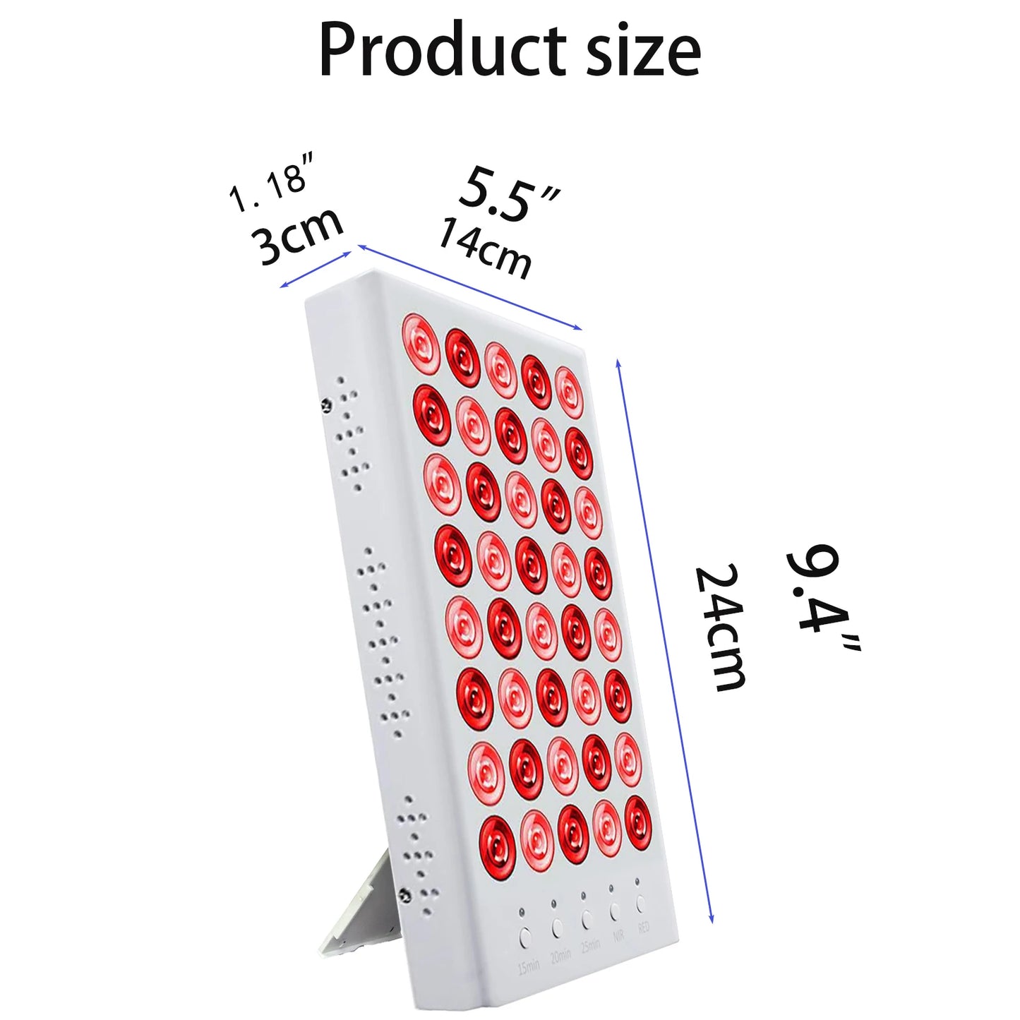 Red Light Therapy Handheld Panel 660nm & 850nm Near Infrared Handheld Panel for Pain Relief, Skincare & Facial Beauty