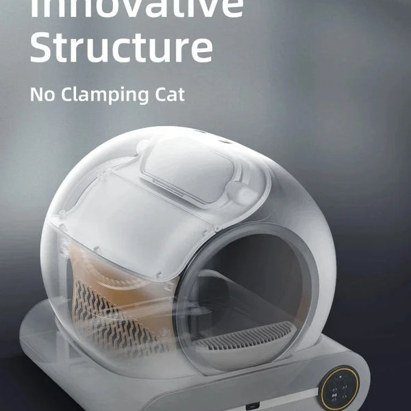 Automatic Smart Self-Cleaning Cat Litter Box with Tray and Ionic Deodorizer