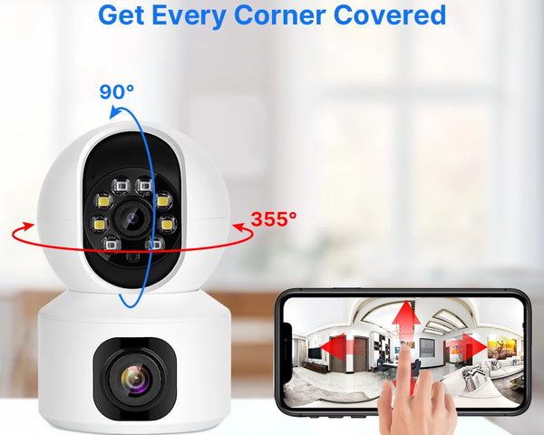 WIFI Wireless Smart Home Security Surveillance Camera Two-way Audio, Pet Monitor & Video Record