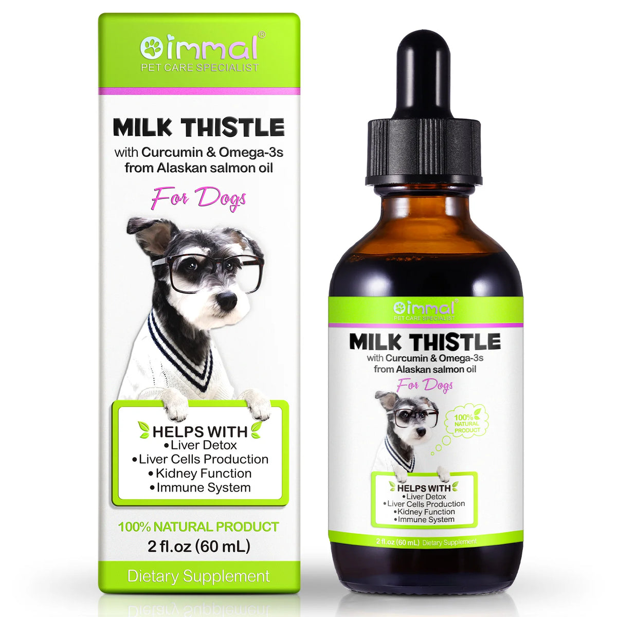 Milk Thistle With Curcumin Omega 3 From Alaskan Salmon Oil - Support Liver Detox, Kidney Function & Boost Immune System