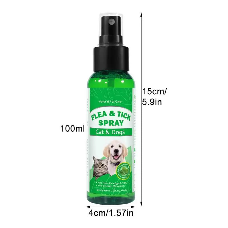 Natural Care & Protection From Flea And Tick - Spray For Indoor & Outdoor