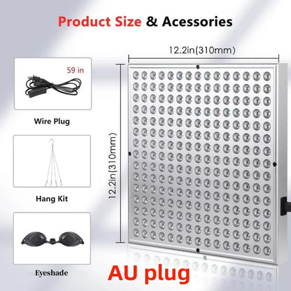 45W Red Light Therapy Panel Lamp for Anti Aging Treatment for Pain Relief, Skincare  & Facial Beauty with 225 LEDs