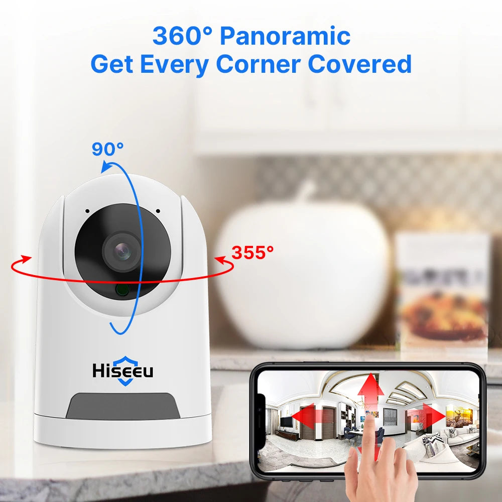 WIFI Wireless Smart Home Security Surveillance Camera Two-way Audio, Pet Monitor & Video Record