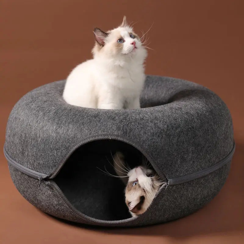 Donut Bed and Resting Hideaway for Cats & Small Dogs