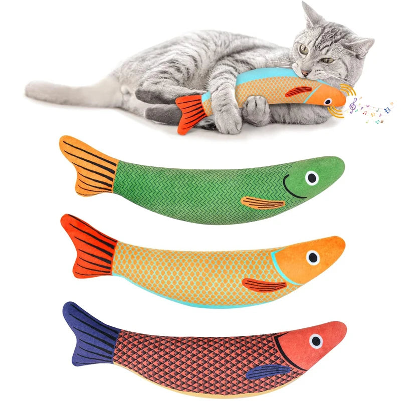 Fish Catnip Plush Toy