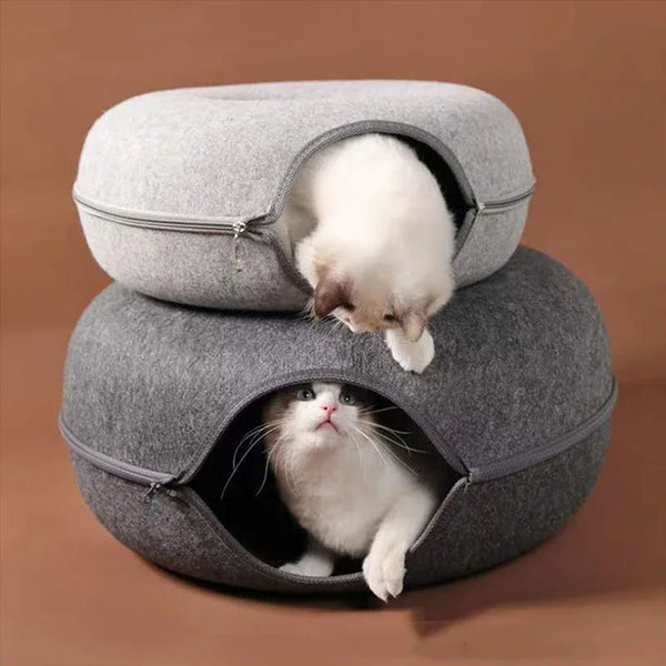 Donut Bed and Resting Hideaway for Cats & Small Dogs