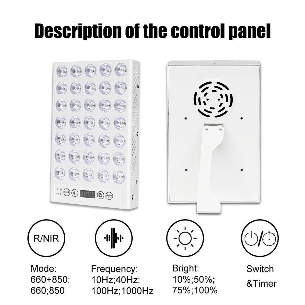 Handheld & Portable 35pcs (660nm 850nm) Desktop Red Light Therapy