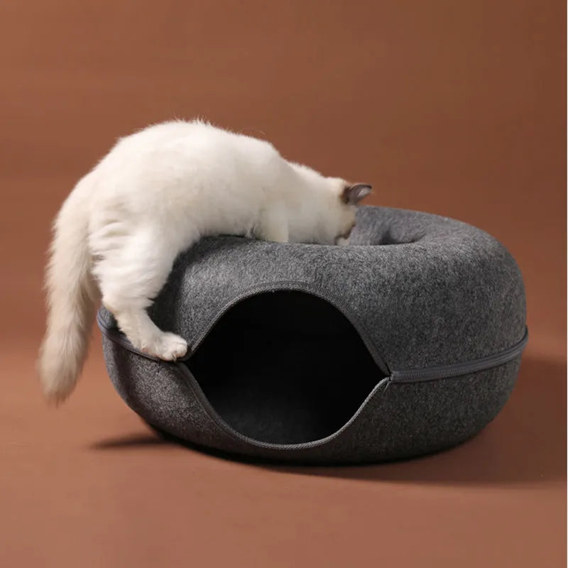 Donut Bed and Resting Hideaway for Cats & Small Dogs