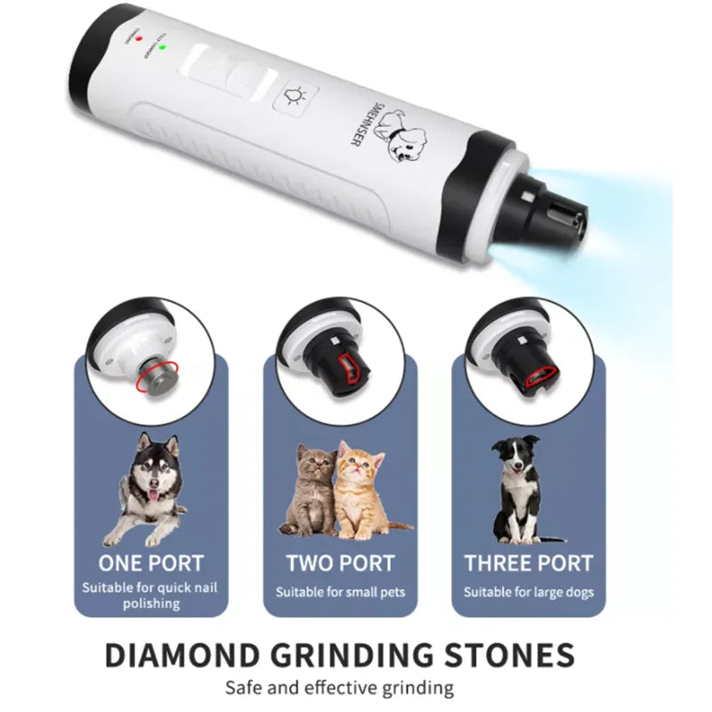 Nail Grinder with LED for Pets