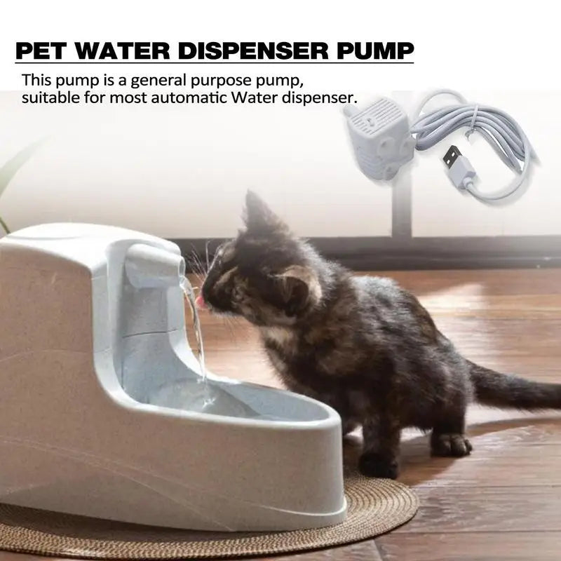 Water Fountain Pump Transparent Smart Water Pump For Pet Water Dispenser