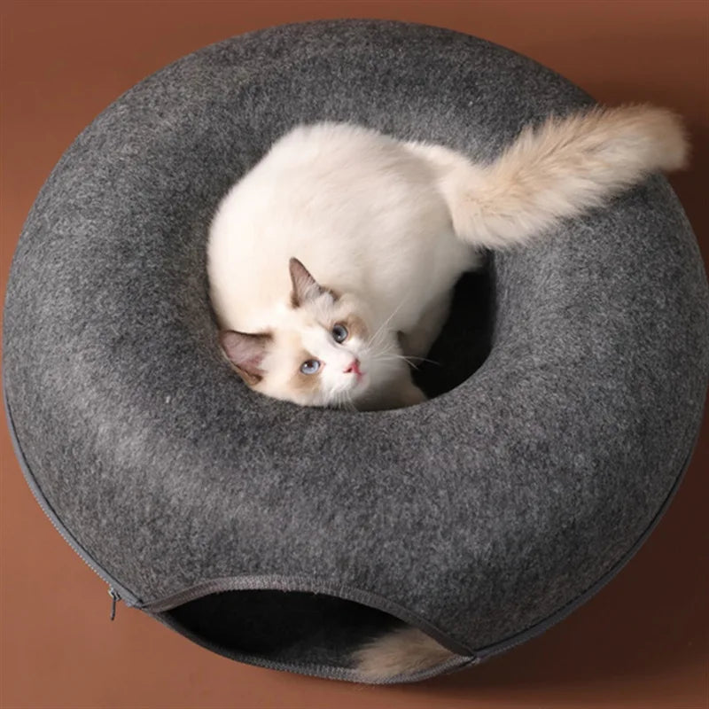 Donut Bed and Resting Hideaway for Cats & Small Dogs