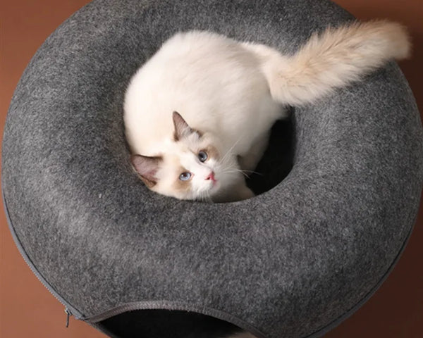 Donut Bed and Resting Hideaway for Cats & Small Dogs