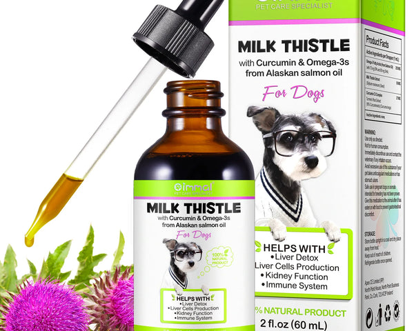 Milk Thistle With Curcumin Omega 3 From Alaskan Salmon Oil - Support Liver Detox, Kidney Function & Boost Immune System