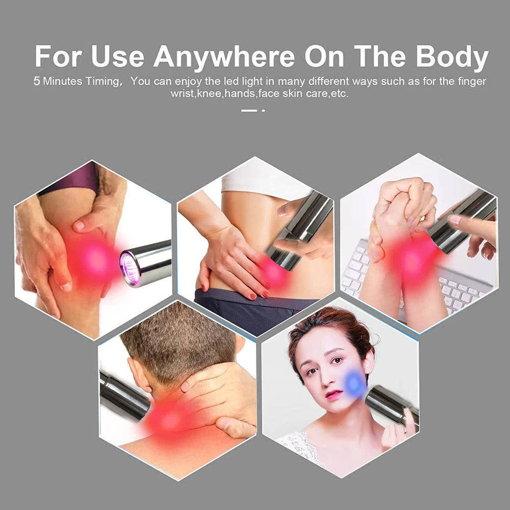 5-Wavelength Cold Laser Handheld Therapy Device For Pain Relief and Skincare