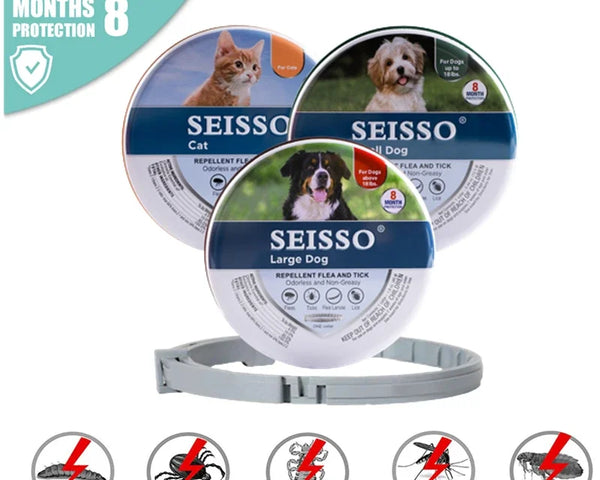 Anti Flea And Tick Adjustable Collars Up to 8 Month Protection