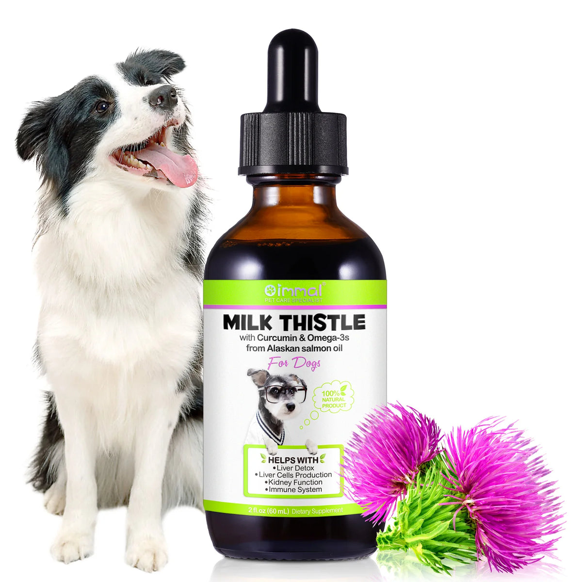 Milk Thistle With Curcumin Omega 3 From Alaskan Salmon Oil - Support Liver Detox, Kidney Function & Boost Immune System