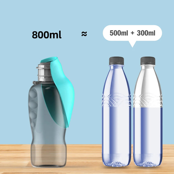 800ml Lightweight & Foldable Water Bottle For Pet Outdoor