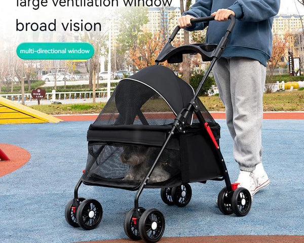 Pet Stroller Foldable, Lightweight & Airy